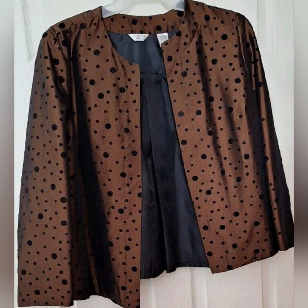 Laura Ashley vintage jacket rich chocolate brown